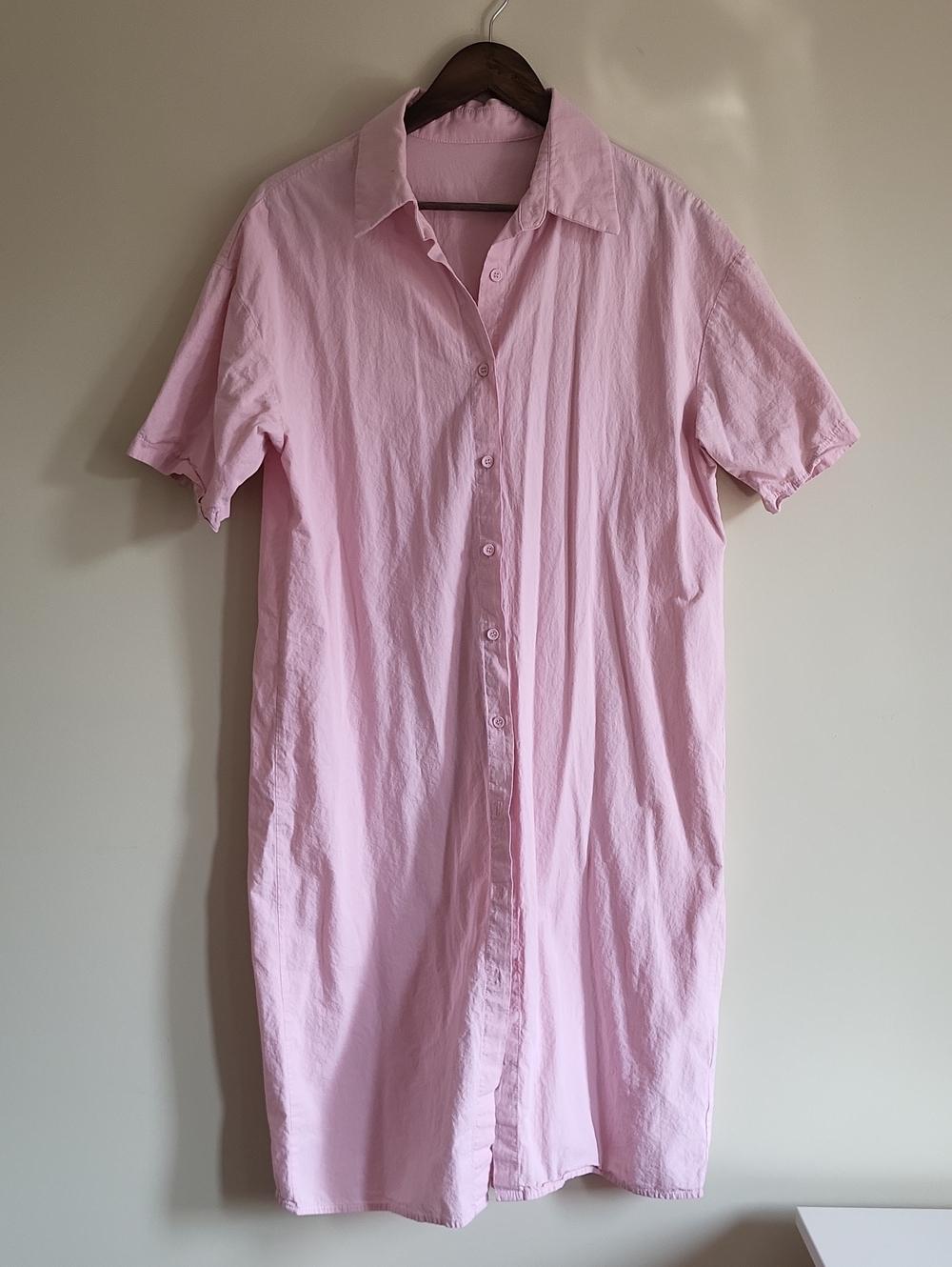 Dazy Cotton Midi Shirt Dress
